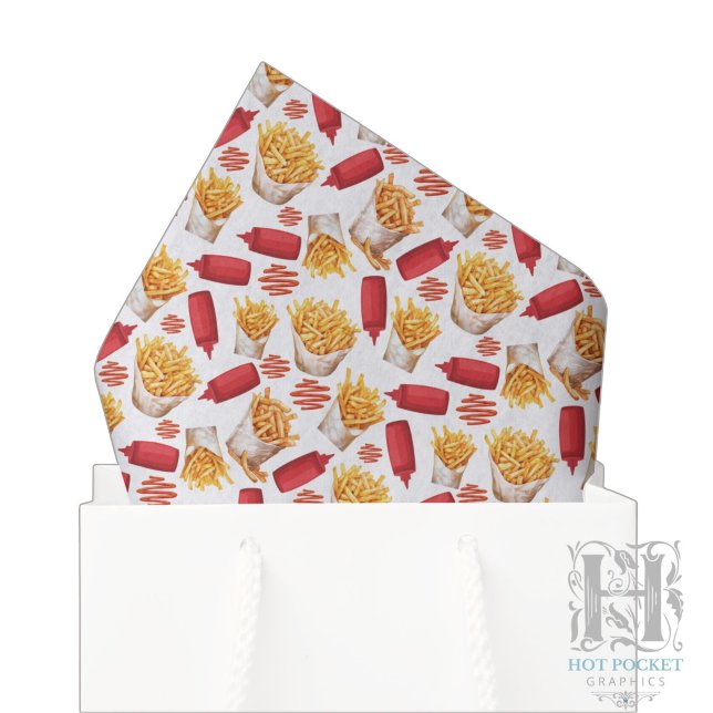 Seda Papel tisú de kétchup y papas fritas (Subido por el creador)