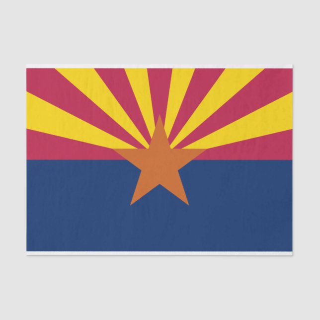 Seda Papel tisú de la bandera del estado de Arizona (Anverso)