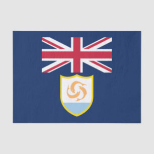Seda Papel tisú de la bandera patriótica de Anguilla
