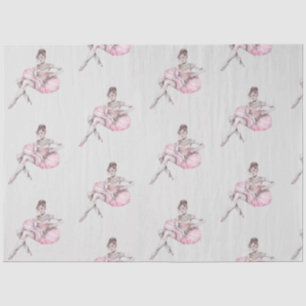 Seda Papel tisú de la serie Bailarina acuarela diseño 2