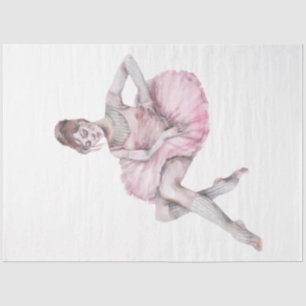 Seda Papel tisú de la serie de bailarina al aguarela Di