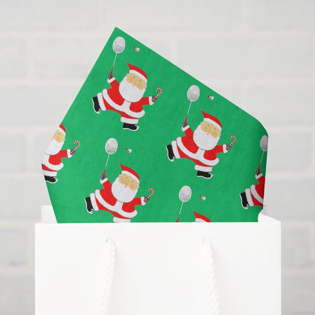 Seda Papel tisú de Navidad de bádminton (Bolsa de regalo)