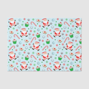 Seda Papel tisú de Navidad de fútbol