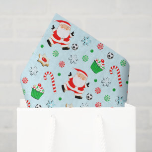 Seda Papel tisú de Navidad de fútbol