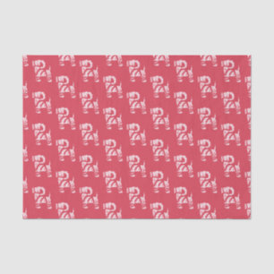 Seda Papel tisú de Navidad de invierno tejido Bock