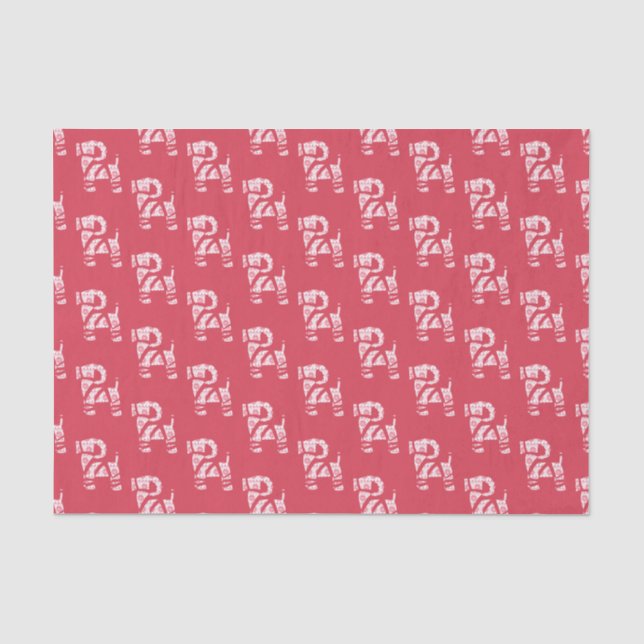 Seda Papel tisú de Navidad de invierno tejido Bock (Anverso)