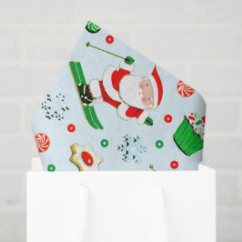 Seda Papel tisú de Navidad de vacaciones de esquí en la