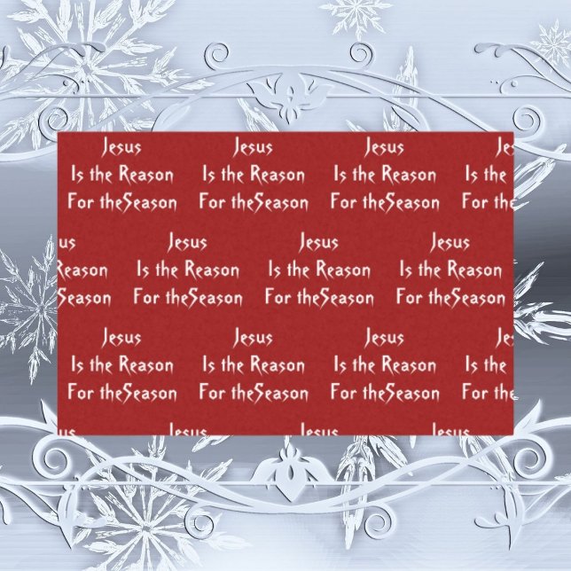 Seda Papel tisú de Navidad Jesús es la Razón (Subido por el creador)