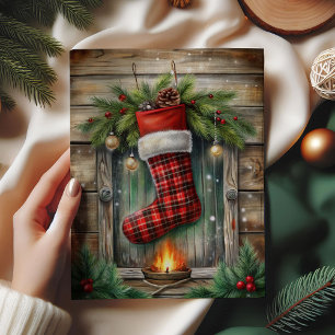 Seda Papel tisú de Navidad vintage clásico con acebo
