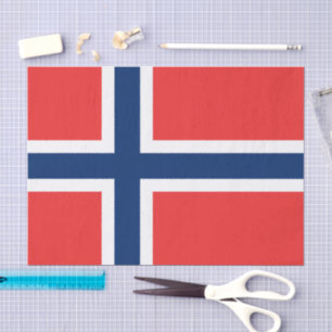 Seda Papel tisú de Noruega, papel tisú de la bandera no