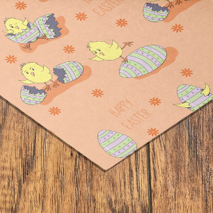 Seda Papel tisú de Pascua de pollitos
