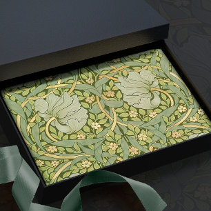 Seda Papel tisú de patrón vintage William Morris Pimper