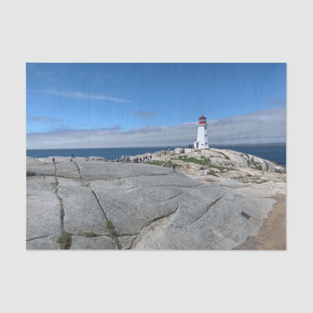 Seda Papel tisú del faro de Peggy's Cove (Anverso)