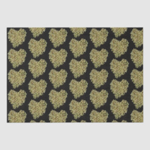 Seda Papel tisú floral de Hortensia Corazón