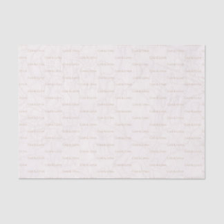 Seda Papel tisú floral de monograma de boda elegante co