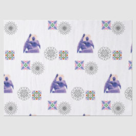 Seda Papel tisú Kaleidoscopio de Escultura de Observado