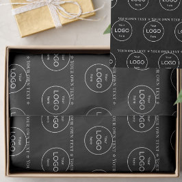 Seda Papel tisú negro de la empresa con su propio logot