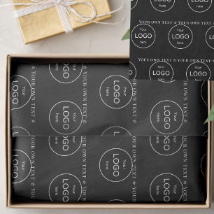 Seda Papel tisú negro de la empresa con su propio logot