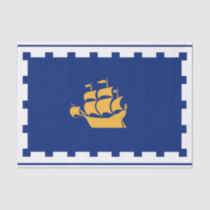 Seda Papel tisú patriótico con la bandera de la ciudad