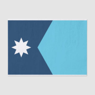 Seda Papel tisú patriótico con la bandera de Minnesota,