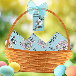 Seda Papel Tisu Personalizado de Pascua Retro Groovy