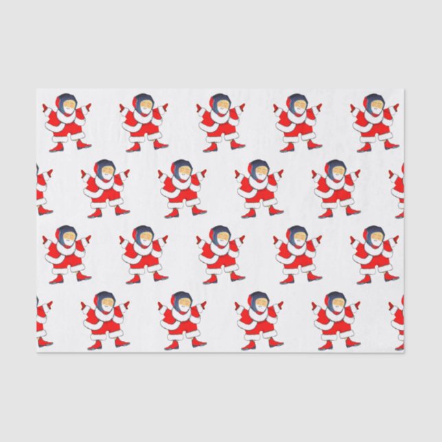 Seda Papel tisú regalo de Navidad vacaciones lucha libr (Anverso)