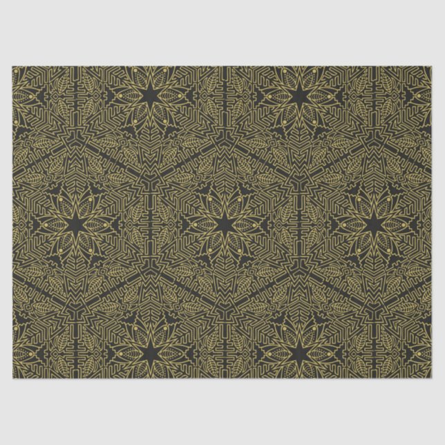 Seda papel tisular con motivo de mandala (Anverso)