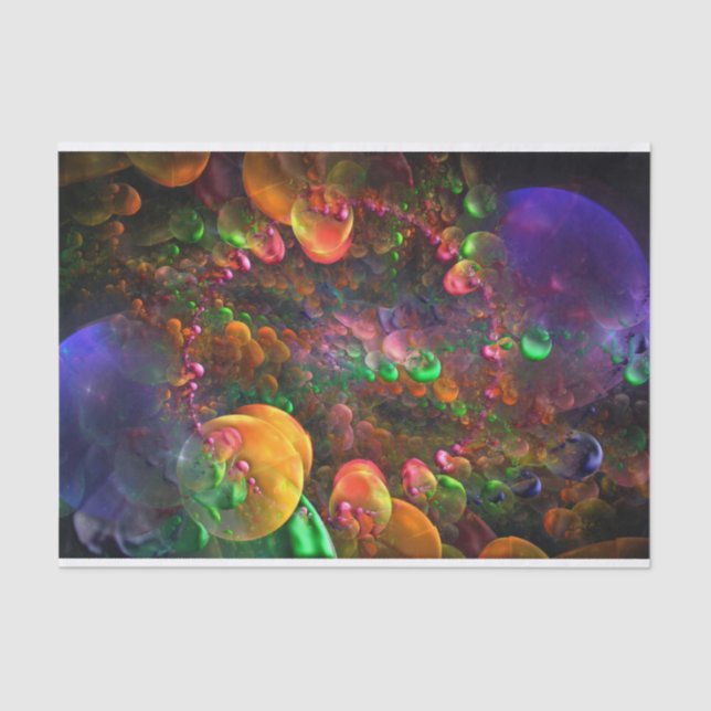 Seda papel tisular de círculos de fruta (Anverso)