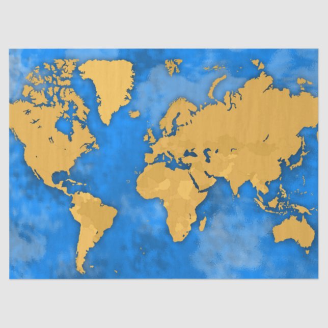 Seda papel tisular de continentes (Anverso)