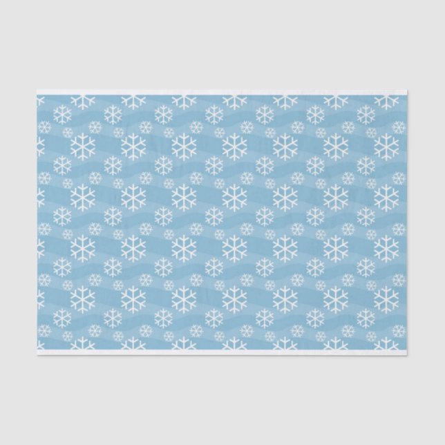 Seda papel tisular de copos de nieve (Anverso)