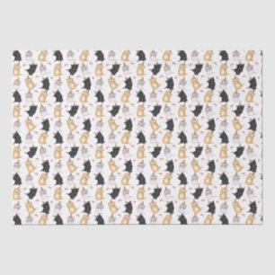 Seda Papel tisular de cumpleaños de gatitos de corte ar