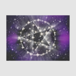 Seda Papel tisular de estrellas y pentagramas