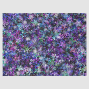 Seda papel tisular de las estrellas del arco iris