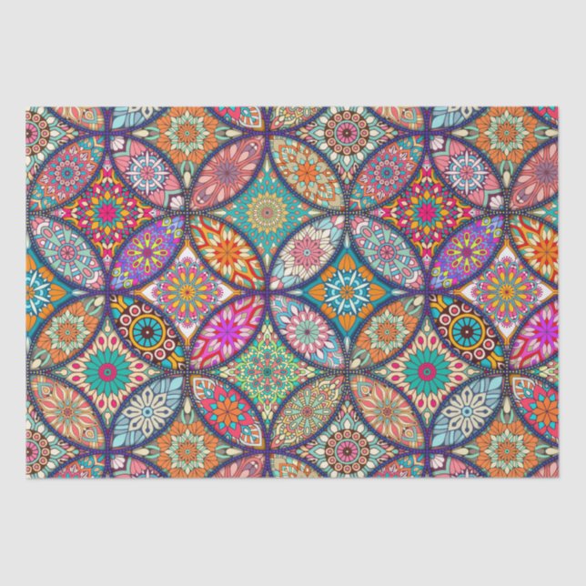 Seda Papel tisular de Mandala (Anverso)