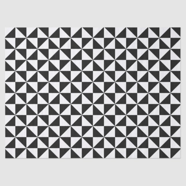 Seda papel tisular de triángulos geométricos (Anverso)