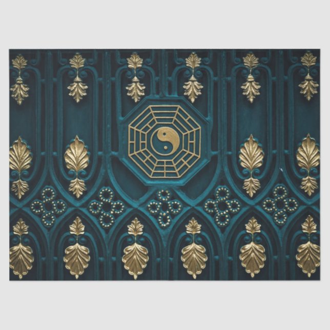 Seda papel tisular de yin yang (Anverso)