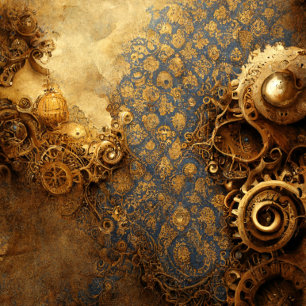 Seda PAPIER MOUSSELINE - Óxido de Damasco - Papel Tejid