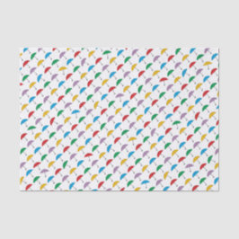 Seda Paraguas en papel de tejidos lluviosos