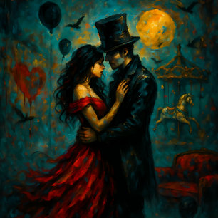 Seda Pareja Bailando – Papel de Decoupage de Romance Gó