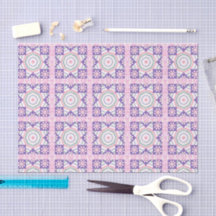 Seda Patrón Antiguo de Edredón Estrella Rosa Papel de S