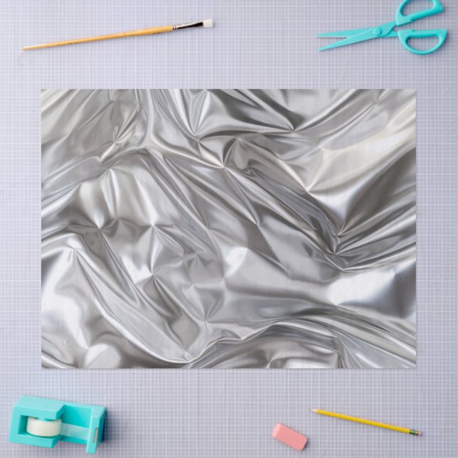 Seda Patrón de papel de aluminio arrugado (Artesanía)