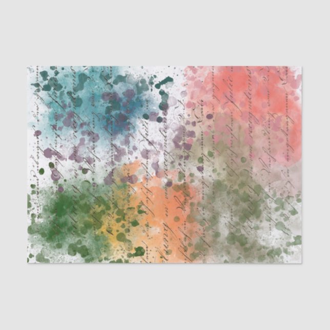 Seda Patrón de papel de tejidos de descomposición (Anverso)