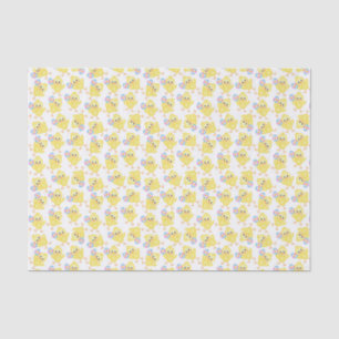 Seda Patrón de pollo amarillo lindo Papel Tejido de S