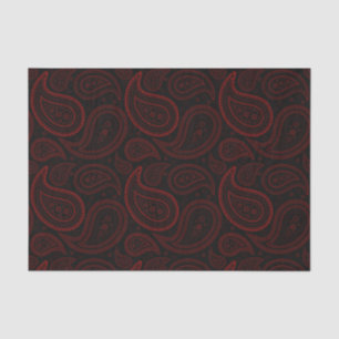 Seda Patrón de trineo rojo en papel tapón negro