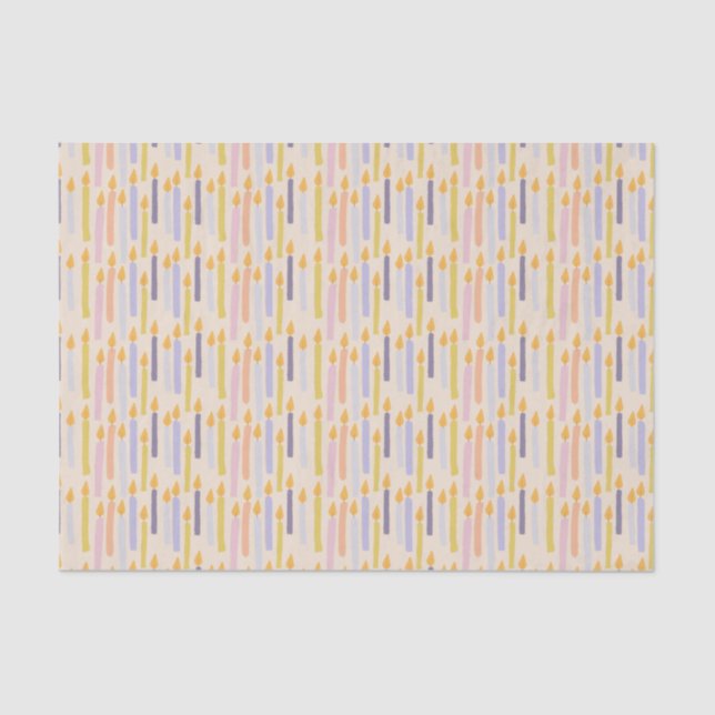 Seda Patrón de velas Pastel - Papel tisular caprichoso (Anverso)