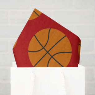Seda Patrón deportivo de baloncesto papel de tejido fie