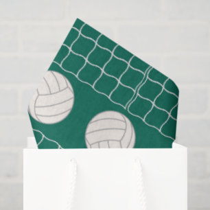 Seda Patrón deportivo de voleibol papel de tejido fiest