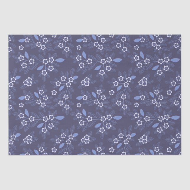 Seda Patrón floral botánico de personalizable Papel de  (Anverso)