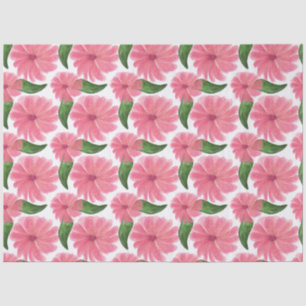 Seda Patrón floral suave de acuarela rosa   Papel pinta