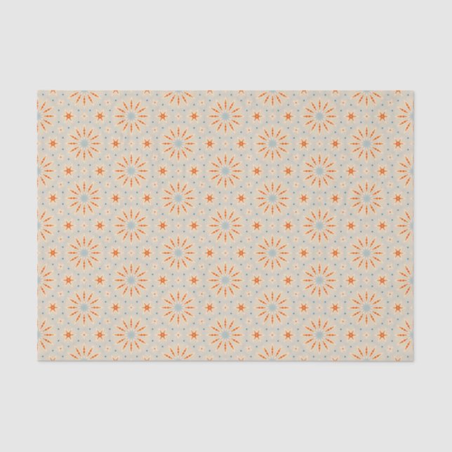 Seda Patrón inspirado en fuegos artificiales - Papel de (Anverso)